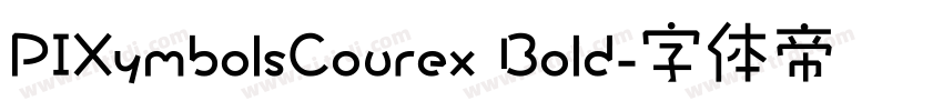 PIXymbolsCourex Bold字体转换